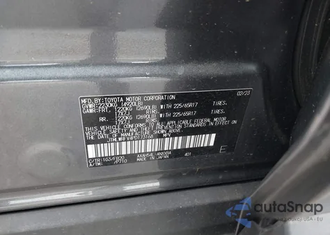 2023 Toyota Rav4 Hybrid Le из США, поврежденный, VIN JTMLWRFV4PD173168